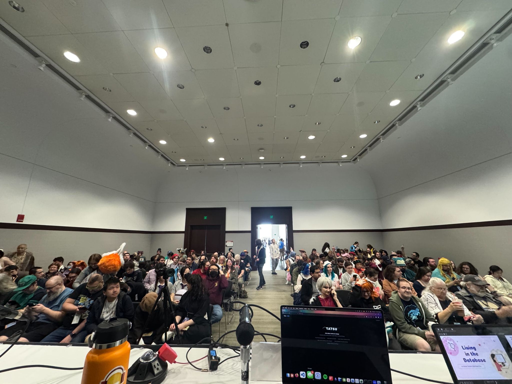 Anime Boston 2026 - Packed audience at Living in the Database panel